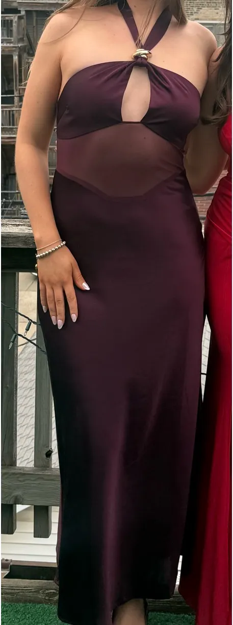Burgundy Princess Polly Formal Dress - Image 2