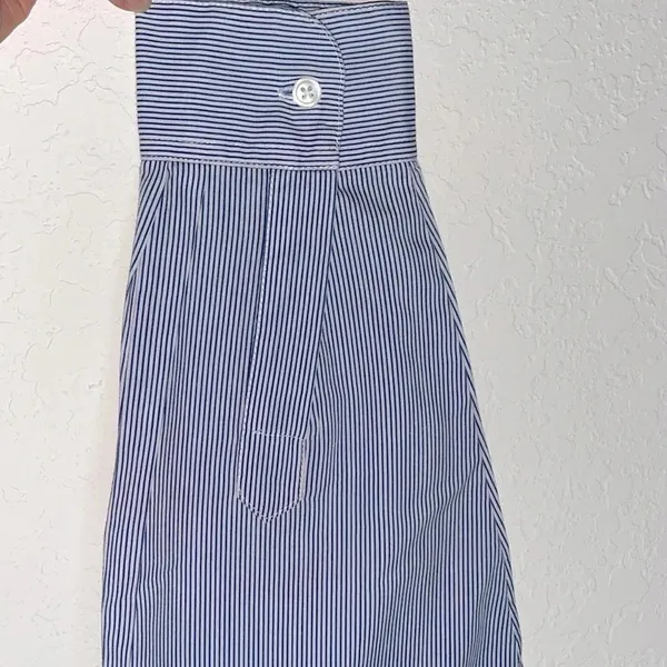 Vintage Western cowgirl blouse medium‎ long sleeve pin stripe Americana top - Image 3