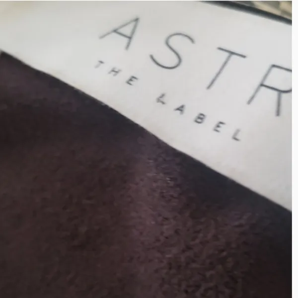 Astr the Label faux suede belted brown moto vest vegan - Image 6