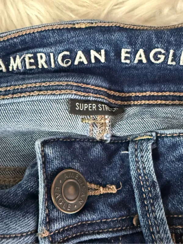 American Eagle Kick Boot Super Stretch Jeans Women’s 4 Short Dark Wash Bootcut - Image 3