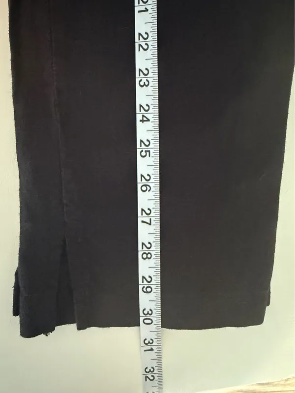 Black Women’s Linen Blend Cropped Pants Size XS - Image 7