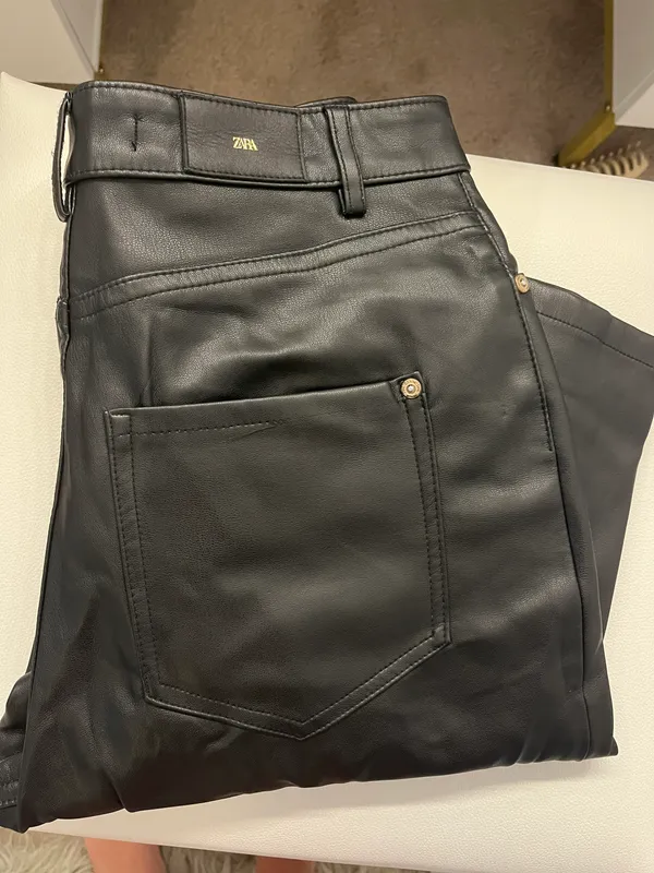 ZARA Leather Pants - Image 2