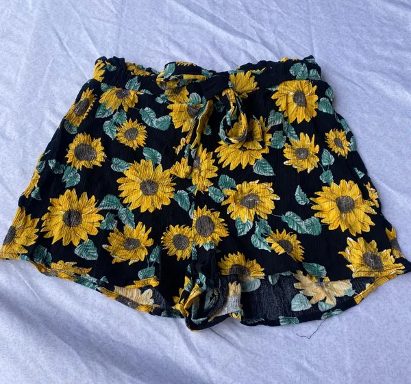 Divided Sunflowers Shorts - Image 4