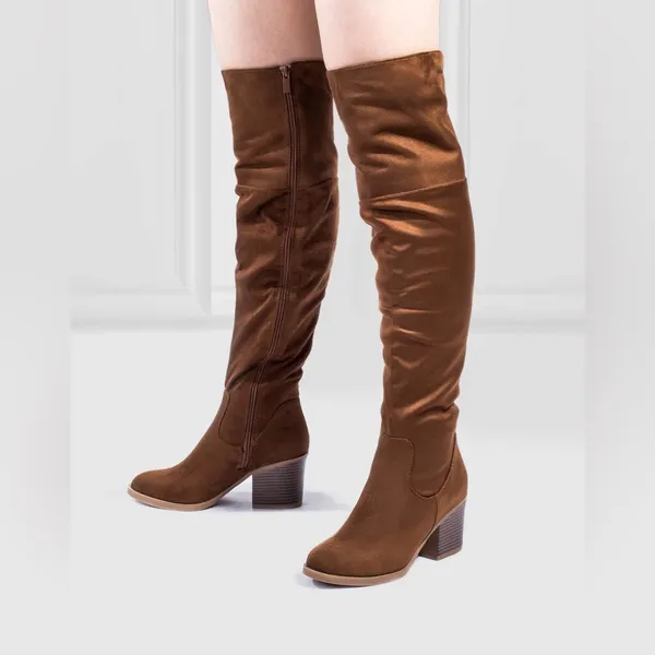 Brown Suede Knee - Image 5