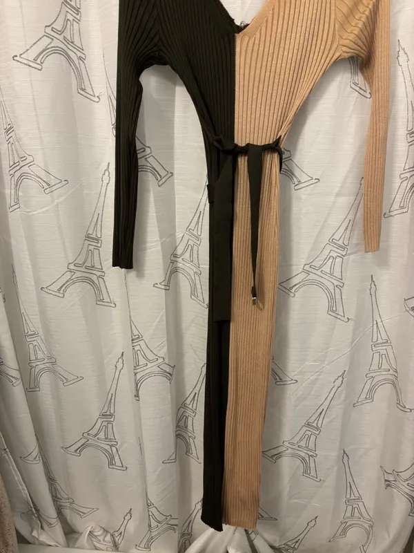 Two tones stretch dress Boho Multiple Size L - Image 5