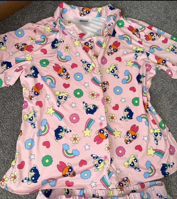 Powerpuff Girls Pajama Set Pink Size L - Image 2