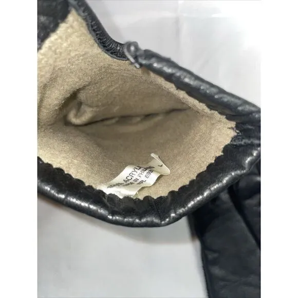 Vintage Thinsulate WPL8931 Women Large Winter‎ Weather Driving Gloves Black - Image 5