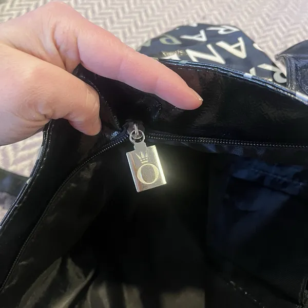 Pandora Bag Signature Logo Black Shopper Handbag Tote Purse Bag - Image 7