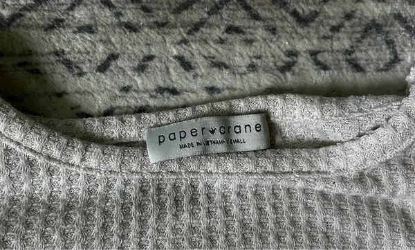 Paper Crane Waffle knit matching set - Image 2