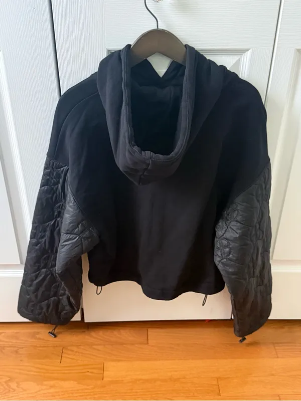 Anine Bing Ardon Monogram Hoodie in Black - Image 3