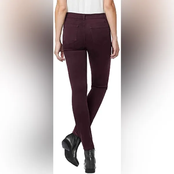 Buffalo David Bitton VALE Women's Size 6 Dark Burgundy Oxblood Skinny Jeans - Image 9