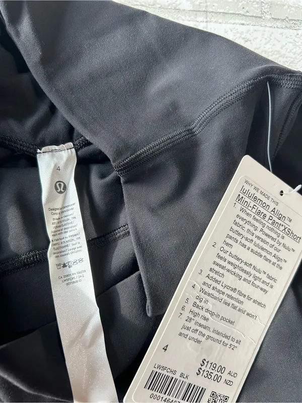 Lululemon Align Mini Glare Pants Black Size 4 - Image 3
