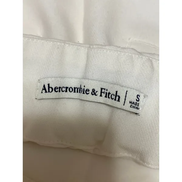 Abercrombie & Fitch Women's White Pull On High Waist A Line Mini Skirt Size S - Image 5