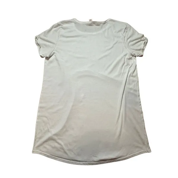 Victoria’s Secret graphic print white pajama shirt sz M/L‎ - Image 2