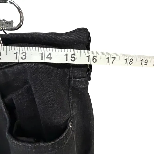 Levis 505 Straight Leg Jeans Womens 10 Long Black‎ Mid Stretch Classic Timeless - Image 5