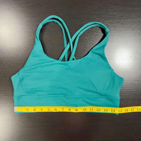 Women’s Dark Green Strappy Sports Bra Size Medium - Image 5