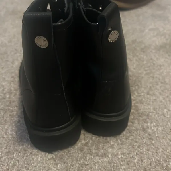 Steve Madden Black Combat Moto Boots - Image 2