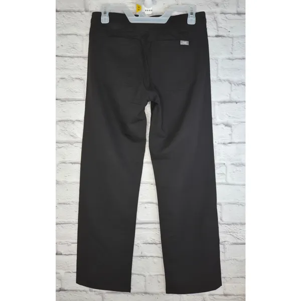 FIGS Livingston Scrub Pants XS Petite Black Embroidered Hearts NWT T21003P - Image 2