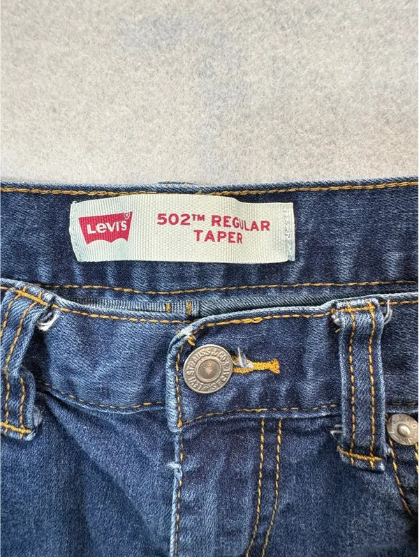 Levi’s 502 Regular Taper Women’s Jeans Size 16 Reg W28 L28 Blue Stretch Denim - Image 7