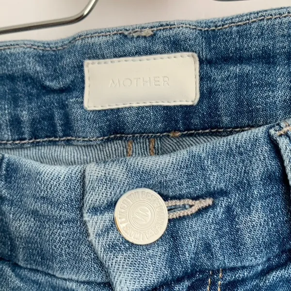 Mother Denim The Looker Ankle Fray Jean One Smart Cookie Blue Womens Size 26 - Image 7