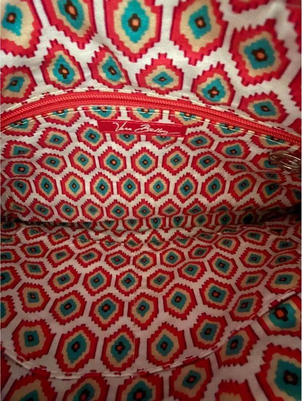 Vera Bradley NEW Cha Cha Shoulder Handbag Call Me Coral Cottage BOHO Coquette - Image 5