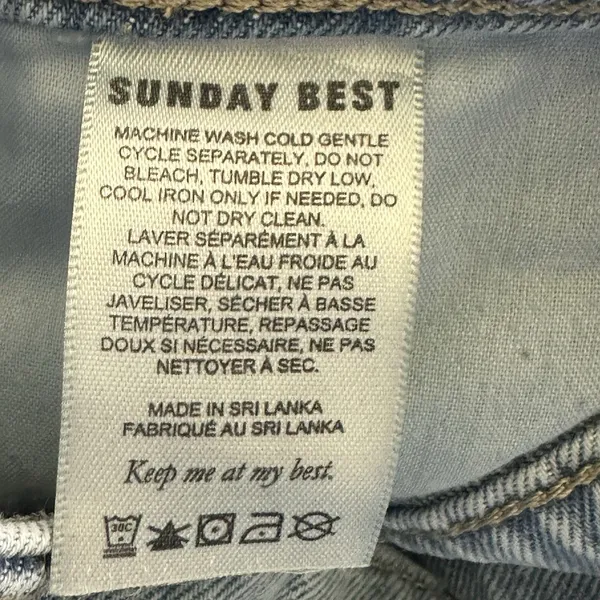 Sunday Best Aritzia Jeans Sz 8 Cowboy Light Blue Straight Leg Jeans - Image 11