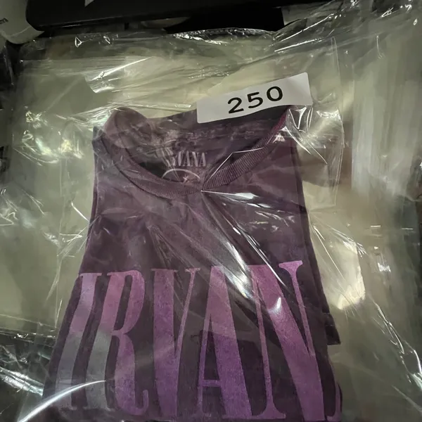 Nirvana T-Shirt Women M Purple In‎ Utero Live 93 Tour Graphic Mineral Wash Tee - Image 8