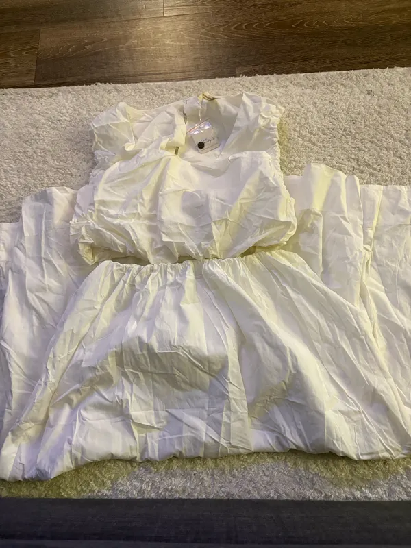 NWT Free People top and skirt Like A Wave Set in ivory. Size Medium - Image 3