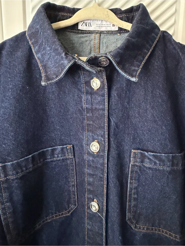 Zara Dark Blue Denim Romper - Image 15