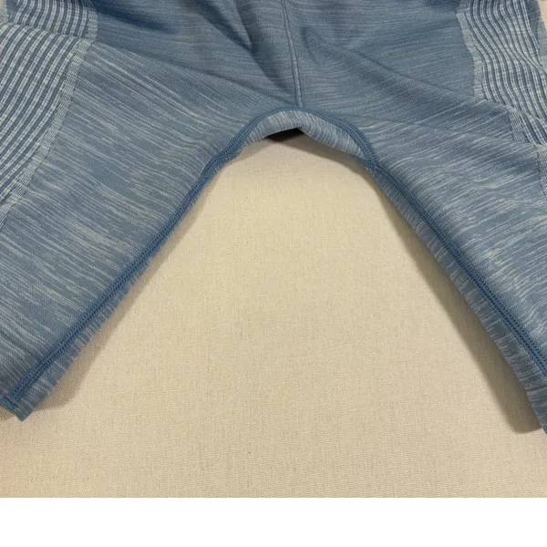 Ryka Womens Blue Space Dye Seamless High Rise Athletic Bike Shorts Large - Image 7