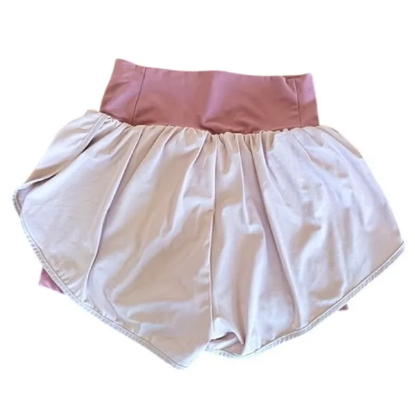 Zyia Active Pink Running Shorts M Lined Athletic Flowy Gym - Image 3
