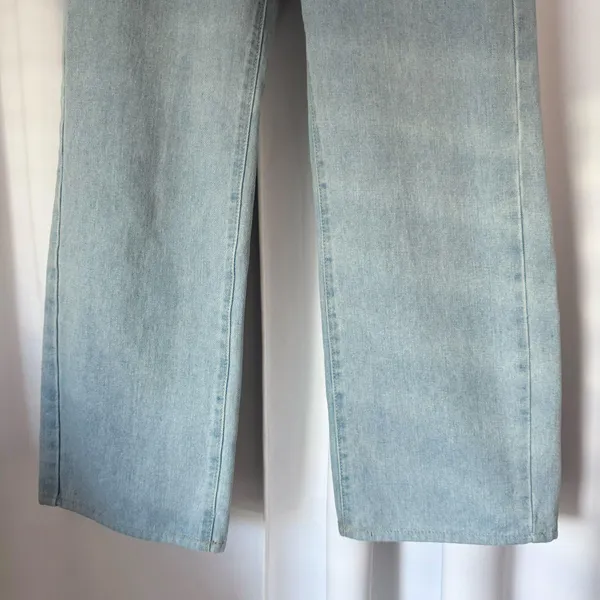SHEIN Dazy Light Blue High Waisted Straight Leg Jeans - Image 4