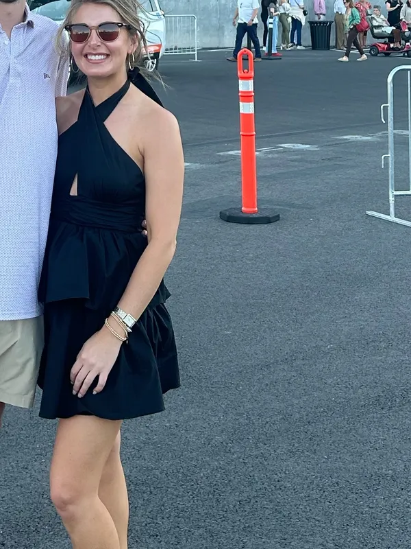 Pants Store Black Halter Dress S - Image 2