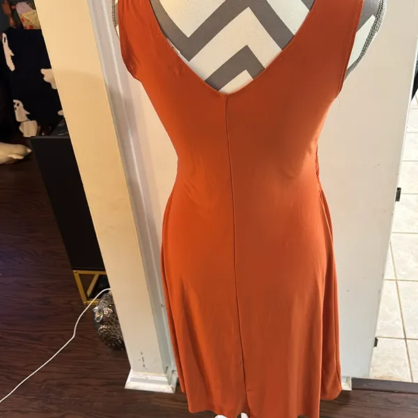 Burnt orange dress Size M - Image 2
