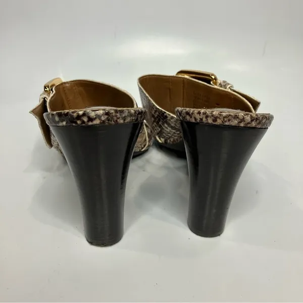 Franco‎ Sarto snake Skin print leather sandals size 9 - Image 5