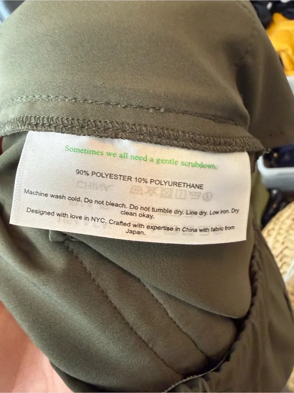MM Lafleur Colby Travel Pant OrigamiTech Olive Green Trousers Size 4 - Image 9