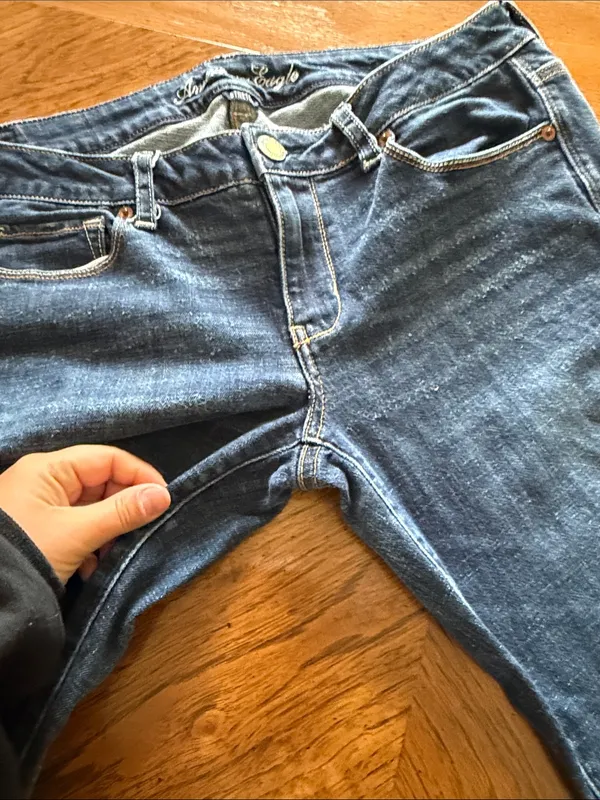 American Eagle Y2K Low Rise Skinny Kickboot jeans - Image 8