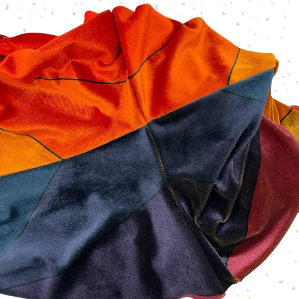 Aviator Nation Sunrise Velvet Sweatpant Joggers Sunset Velour Orange Red Size M - Image 5