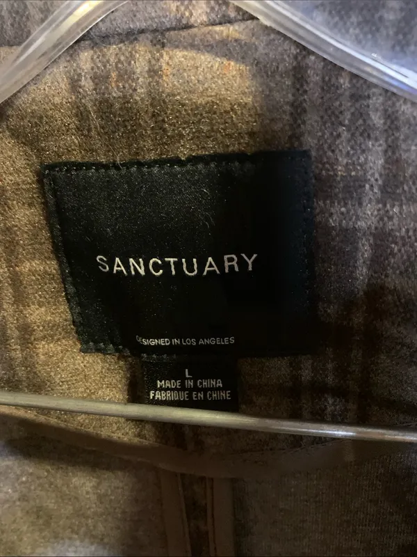 Sanctuary Plaid Jacket Blazer Size L - Image 2