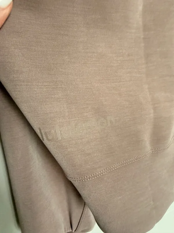 Lululemon Sofstreme Perfectly Oversized Cropped Crew - Taupetastic - Size 4 - Image 6