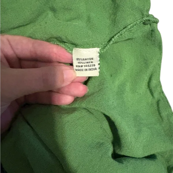 Sim and Sam green tank maxi dress size large - Image 5
