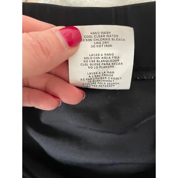 Aqua Green Tummy Control Swim Skirt Black Size Medium - Image 7