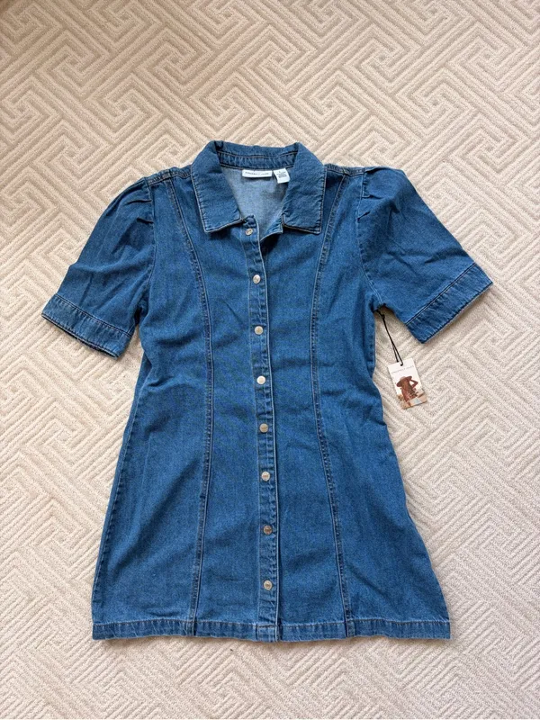 Sincerely Jules Denim Mini Dress - Image 2