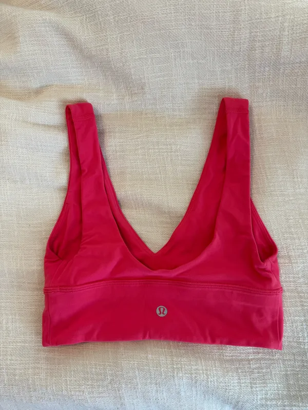 Hot Pink Lululemon Sports Bra - Image 2