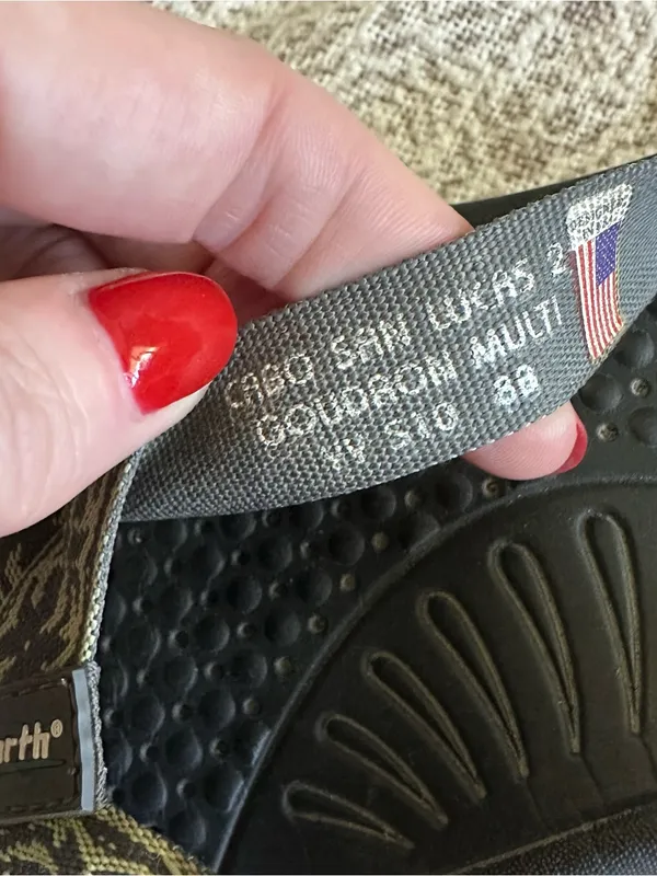 Earth Cabo San Lucas Flip Flops Black Size 8 - Image 3