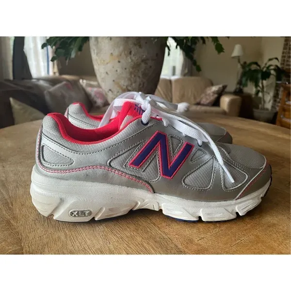 New Balance Women's Shoes XLT Footbed WE 571 Lace Up Gray Pink Sz 8.5 D - Image 3