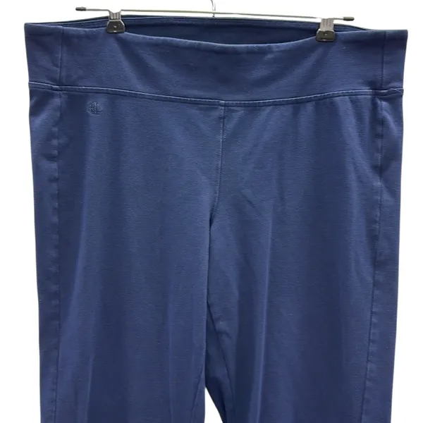 Lauren Ralph Lauren Navy Blue Straight Leg Stretch Legging Pants Womens Large - Image 3