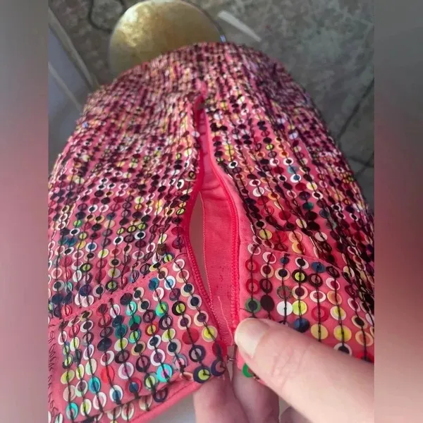 Revolve X by NBD Cocktail Pink‎ Sequin Dress GUC! Size Medium HTF! 0211 - Image 5