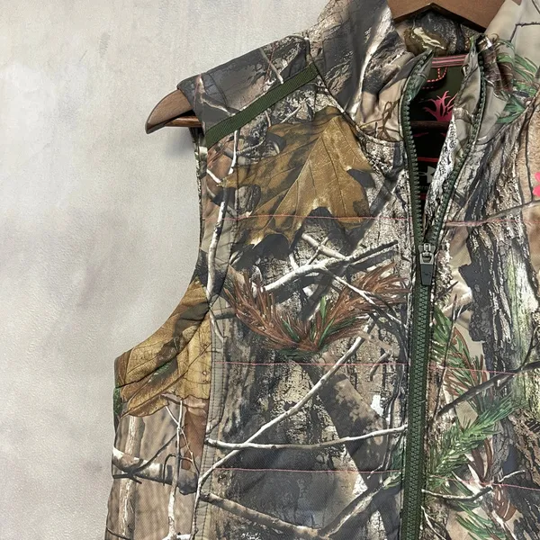 Under Armour Women Realtree Camo Puffer Vest Size M Outdoor Utility Nature Woods - Image 5