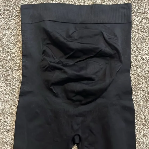 BLANQI Everyday Maternity‎ Belly Support Full Length Black Leggings Small - Image 3